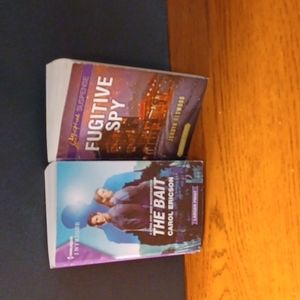 2 LG. Print paper back books